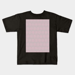 Nouveau Lines (Grey & Pink) Kids T-Shirt